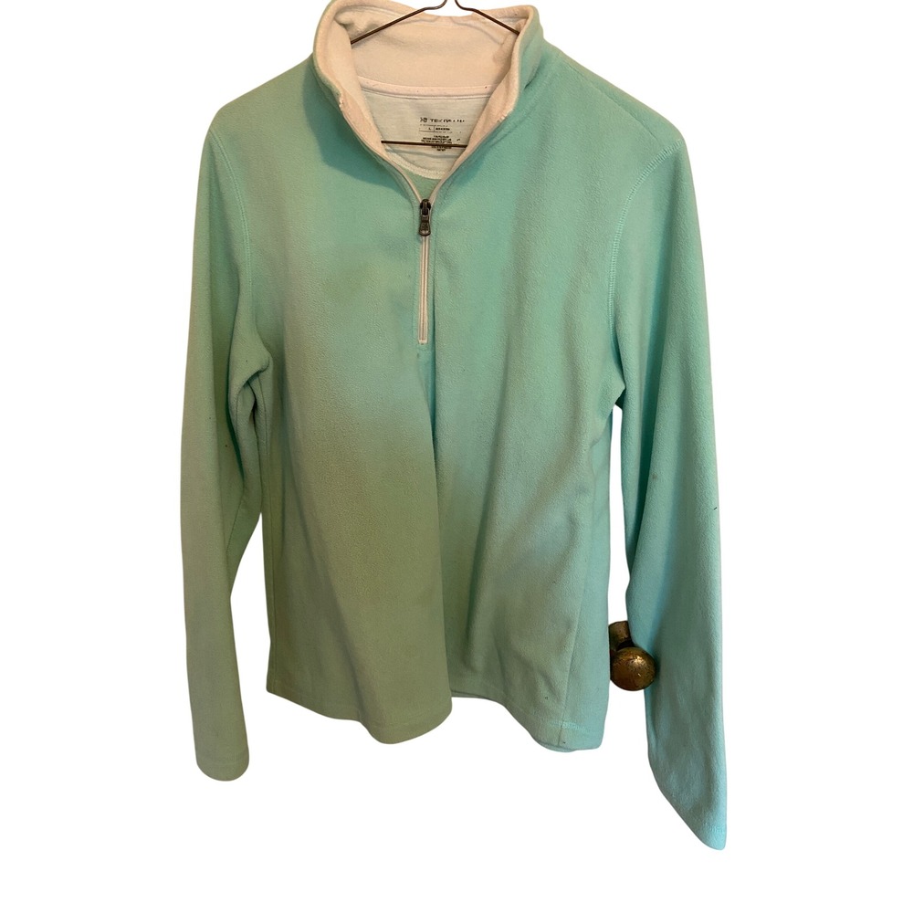Tek Gear Sweater Womens Large Quarter Zip Performance Everyday Streetwear